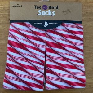 New In Package, Hallmark Candy Cane Holiday Socks One Size Fits Most